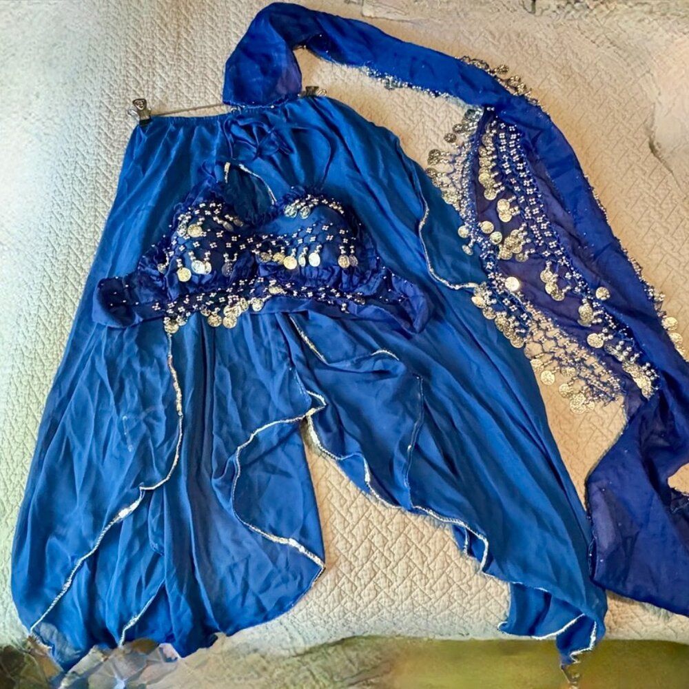 Women's Blue Belly Dance Costume